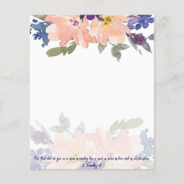 Maktens Ande rosa akvarell blommig bakgrund