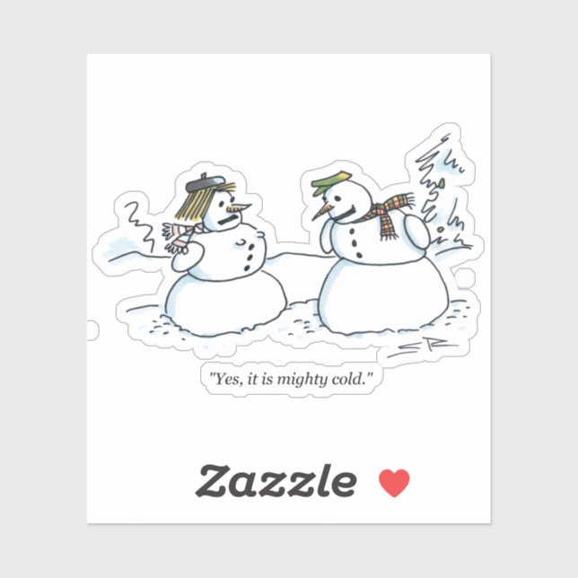 Mäktigt Kall-dekal Klistermärken (Ark)