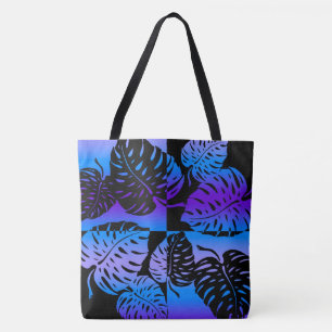 Makua Monstera Tropical Hawaiian Blend Beach Bag Tygkasse