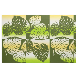 Makua Monstera Tropical Hawaiian Stripe Blend Tyg