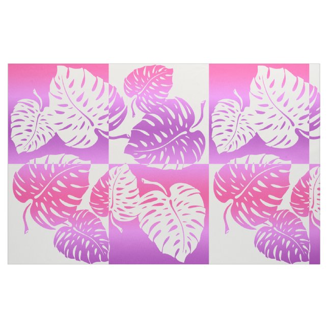Makua Monstera Tropical Hawaiian Stripe Blend Tyg (Yard)