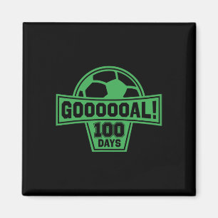 Mål! 100 skoldagar fotboll 100:e skoldagen magnet