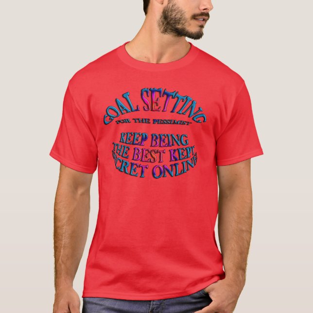 Mål: Bästa hemliga Onlinen Unisex Tee Shirt (Framsida)