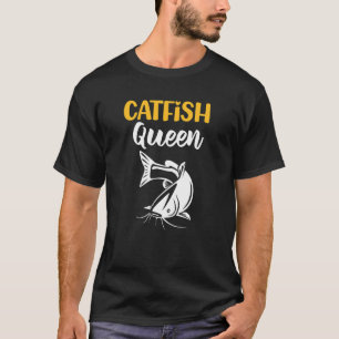 Mal Drottning Fiske Catfishing T Shirt