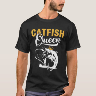 Mal Drottning Fiske Mal Fiskande Flickor Kvinnor T Shirt