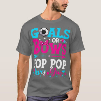 Mål eller Bows Funny Pop Kärlek du Gender Revea T Shirt