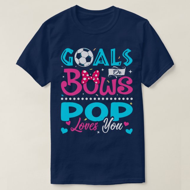Mål eller Bows Funny Pop Kärlek du Gender Visa BA T Shirt (Design framsida)