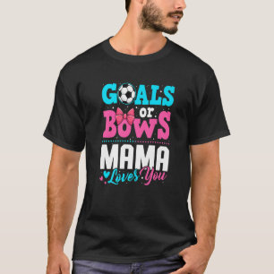 Mål eller Bows Mamma Kärlek som du Gender Visa Par T Shirt