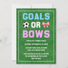 Mål eller Gender av fotbollsmatcher Inbjudningar