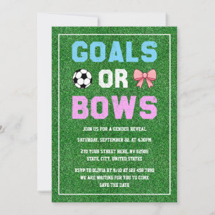 Mål eller Gender av fotbollsmatcher Inbjudningar
