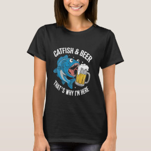 Mal Fiske Mal & Öl Det Är Därför Jag Är Här T Shirt