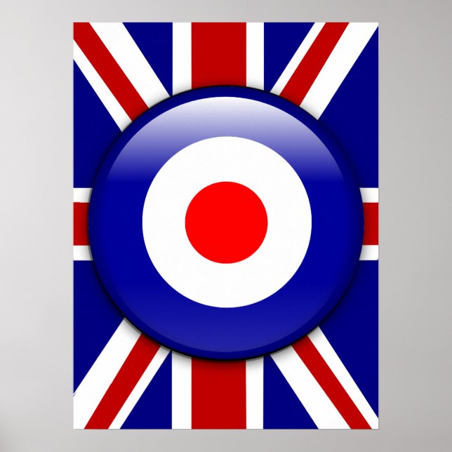 Mål för 3D-Mod på unionens jack Poster (Framsidan)
