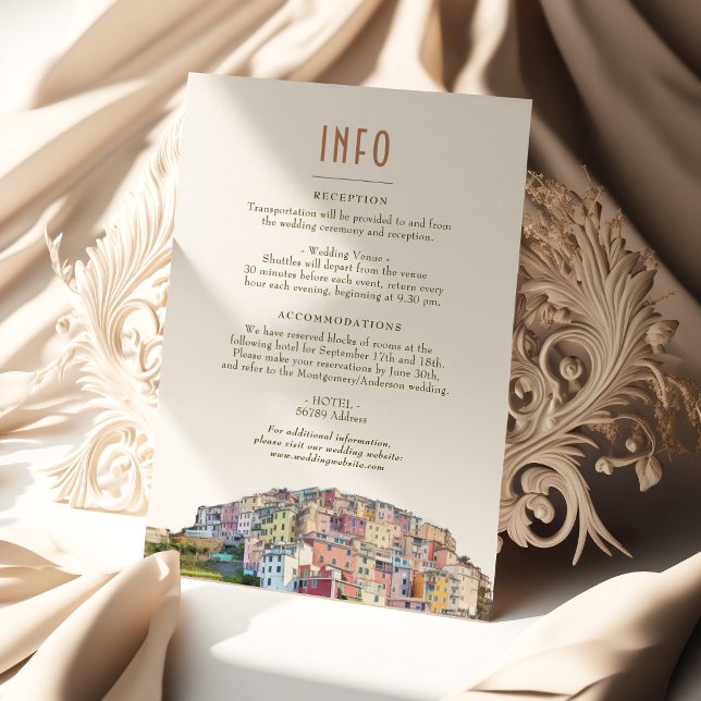 Mål för Amalfi Kusten Italien Infoga INFO-informat Inbjudningar (Skapare uppladdad)