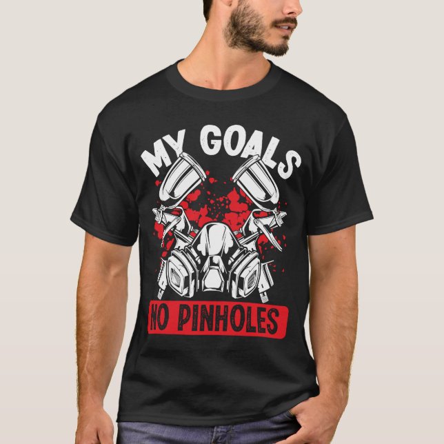 Mål för bilmålning Inga nålhål Fordon T Shirt (Framsida)