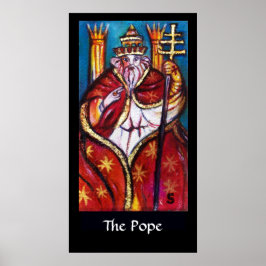 MÅL FÖR BORTTAPPADEN SHADOWS /POPE ,HIEROPHANT POSTER