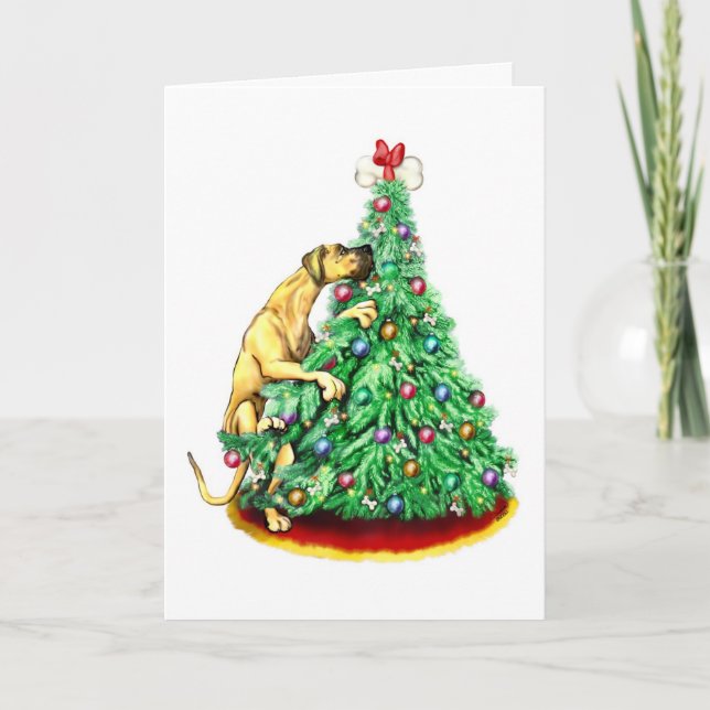 Mål för great danejulräckvidd lismar UC Helgkort (Framsida)