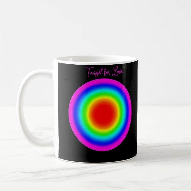 Mål för kärlek – Pridekonst Kaffemugg (Vänster)