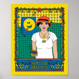 Mål för lycka_B_8x10 Poster