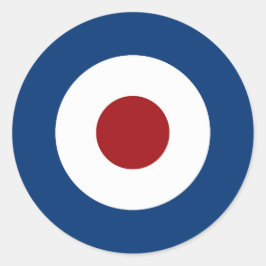 Mål för mod Bullseye Archery Runt Klistermärke