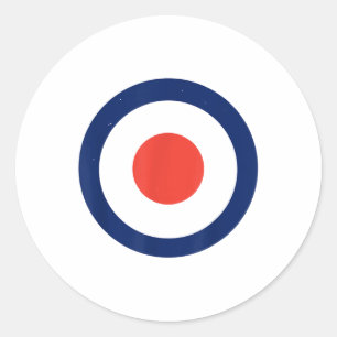 Mål för Mod mål för Luft Force Bullseye Target _1 Runt Klistermärke