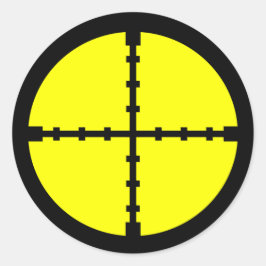 Mål för sportskytte runt klistermärke