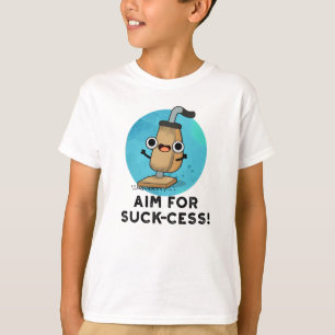 Mål för Suck cess Funny Vacuum Cleaner Pun T Shirt