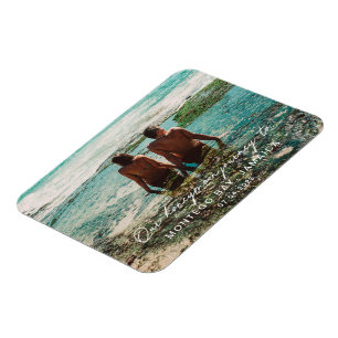 Mål för vitskript för Bröllop Honeymoon Magnet