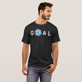 MÅL Fotbollsentusiast Fotbollsdesign T Shirt