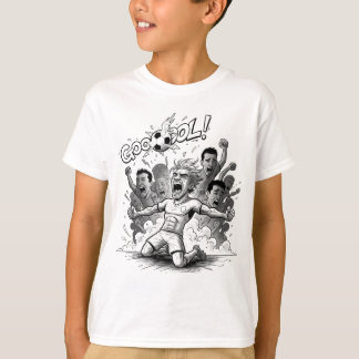 MÅL! Fotbollsfirande Barn T-Shirt
