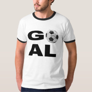 MÅL - fotbollt-skjorta med grafisk fotbollboll Tee Shirt
