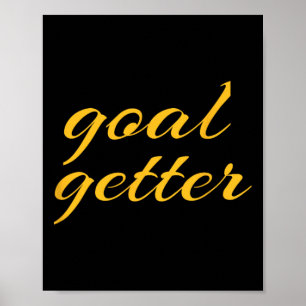 Mål Getter Fotboll Motivation Tränare Poster