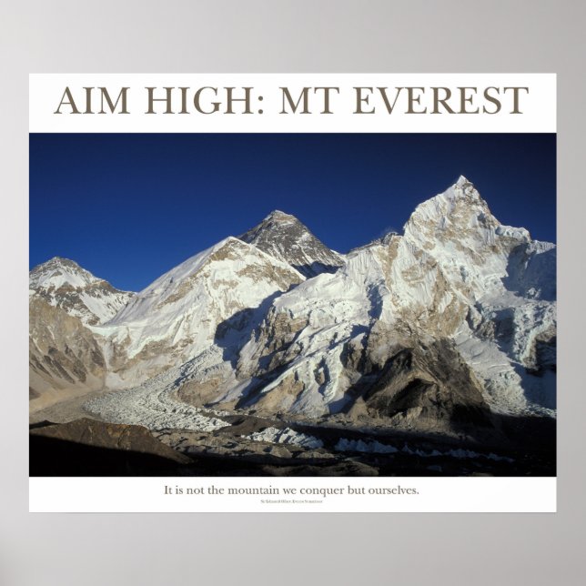 Mål högt: Mt Everest Poster (Framsidan)