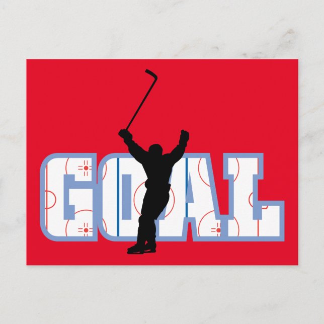 Mål - Ice Hockey Score - Idrottsgåvor Vykort (Framsida)