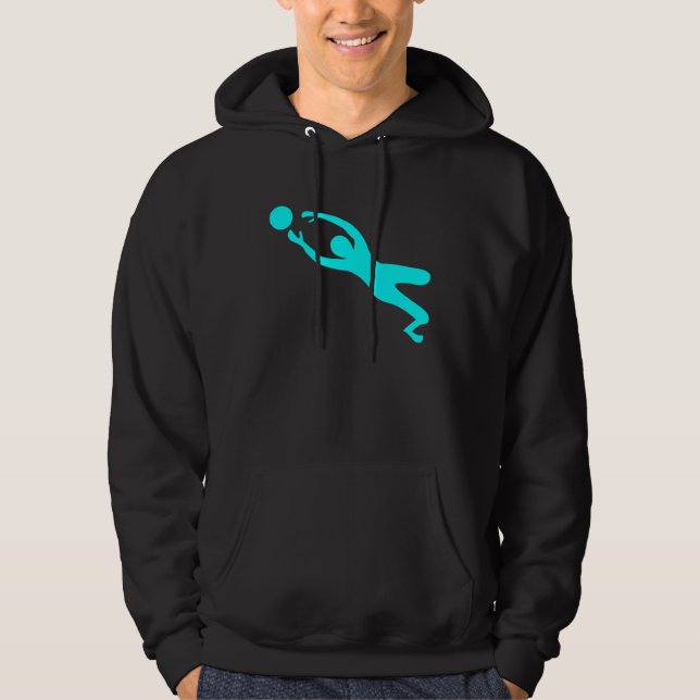 Mål Keeper - Cyan Sweatshirt (Framsida)