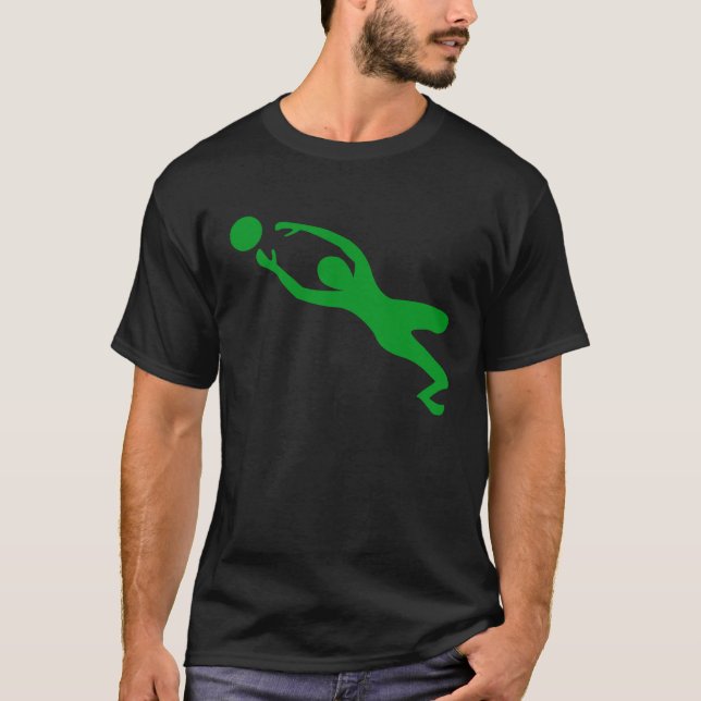 Mål Keeper - Grass Grönt T Shirt (Framsida)