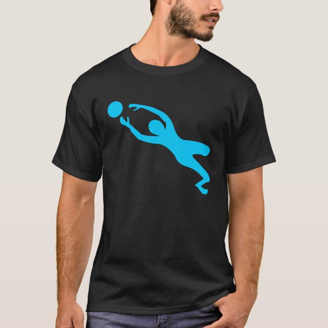 Mål Keeper - Himlar Blue T-shirt (Framsida)