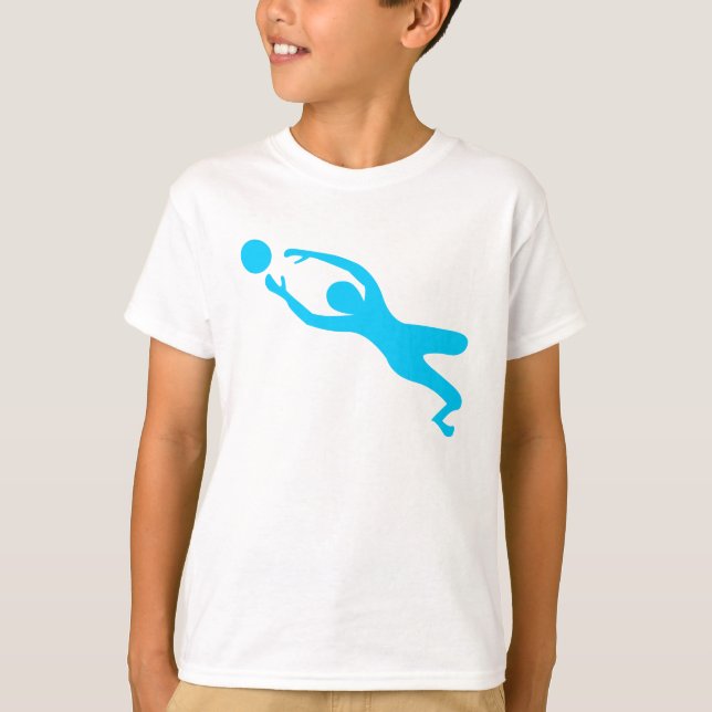 Mål Keeper - Himlar Blue Tee Shirt (Framsida)