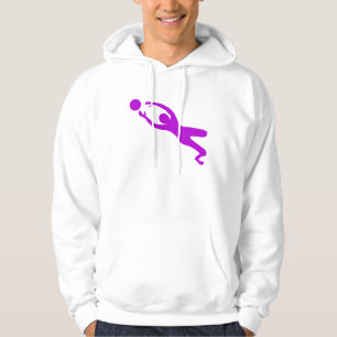 Mål Keeper - Lila Sweatshirt Med Luva
