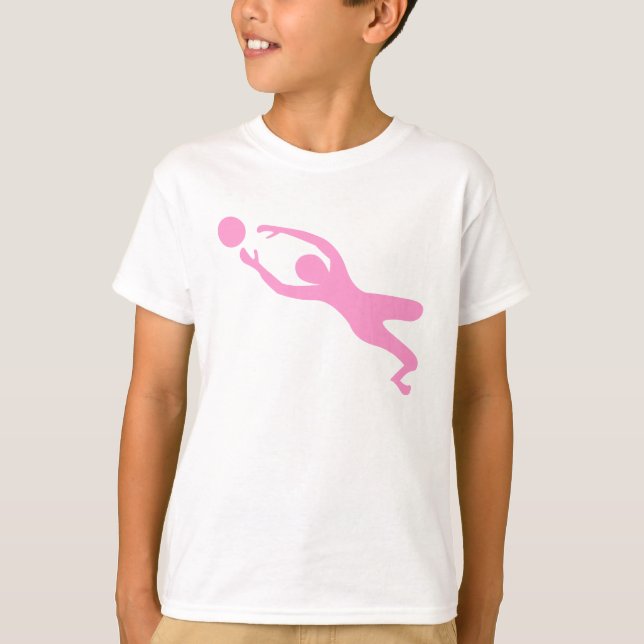 Mål Keeper - Rosa T Shirt (Framsida)
