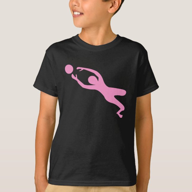 Mål Keeper - Rosa Tee Shirt (Framsida)