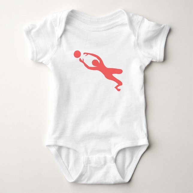 Mål Keeper - Tropisk Rosa Tee Shirt (Framsida)