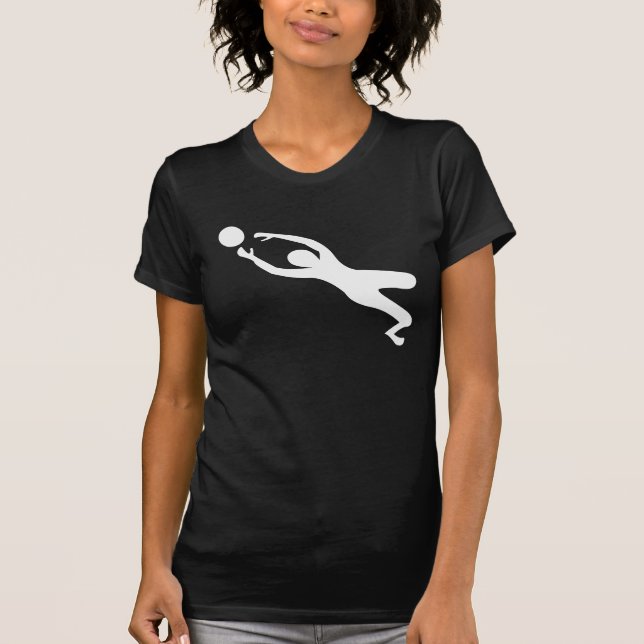 Mål Keeper - Vit T-shirt (Framsida)