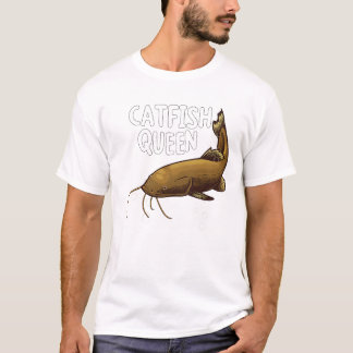 Mal Kvinna Fiske Älskare Söt Mal T-Shirt