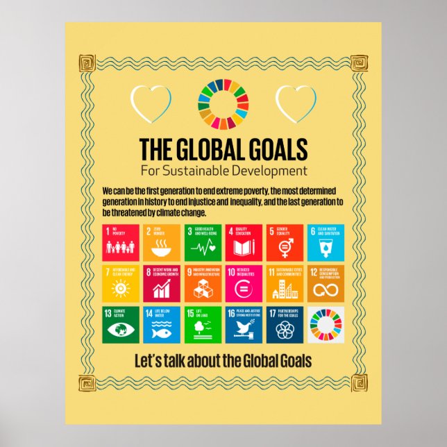 Mål Mega Visual för klassrum och samhällshubbar Poster (Framsidan)