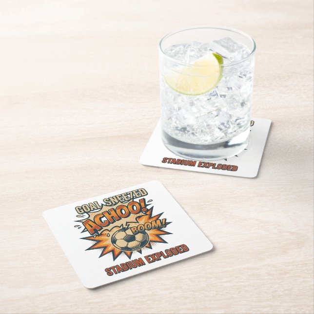 Mål Nys Stadium Exploderade Underlägg Papper Kvadrat (Insitu)