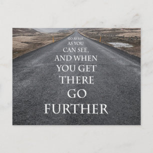 Mål och drömmar om motivation och inspiration vykort