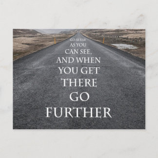 Mål och drömmar om motivation och inspiration vykort