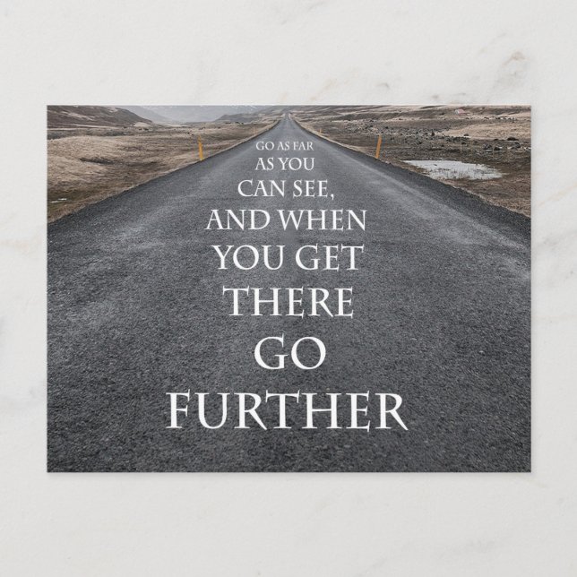 Mål och drömmar om motivation och inspiration vykort (Framsida)