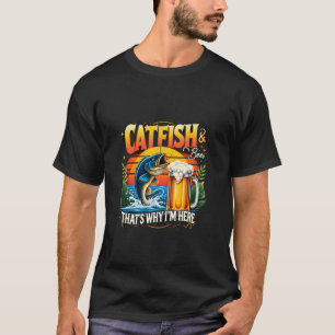 Mal & Öl Det Är Därför Jag Är Här Malfiskefiske T Shirt