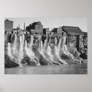 Mal på amerikansidan av Niagara Falls Poster